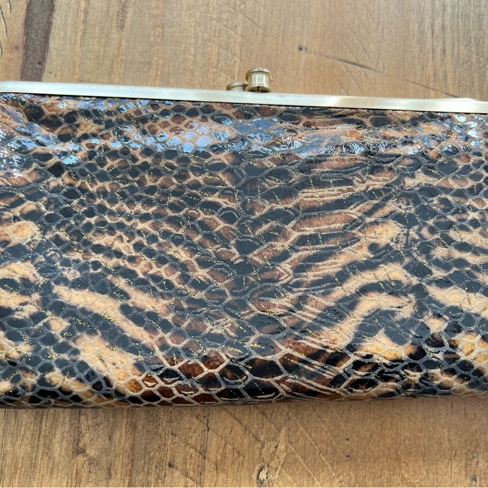 Hobo International Lauren Clutch Tiger Print